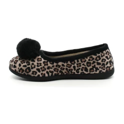 Chaussons Ballerines Femme Isotoner 97350 Ergo Everywear -Sandales Shop 97350 ball ergo ever velours isotoner 3