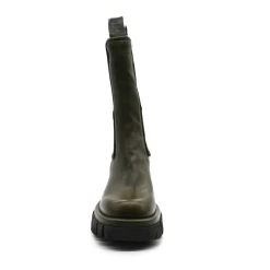 A.S.98 Boots Hautes Femme AS98 82201 Jungle -Sandales Shop a82201 boots elastic cuir ju as98 2