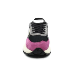 Tennis Femme Philippe Model ATLD WP18 Antibes -Sandales Shop atld wp18 nubuck noir fucsia philippe model 2