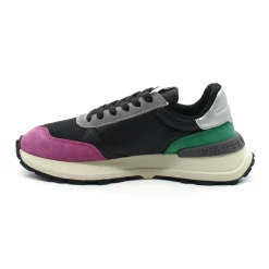 Tennis Femme Philippe Model ATLD WP18 Antibes -Sandales Shop atld wp18 nubuck noir fucsia philippe model 3
