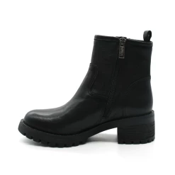 Boots À Talon Minka Design Din Biker -Sandales Shop din biker cuir noir minka design 3