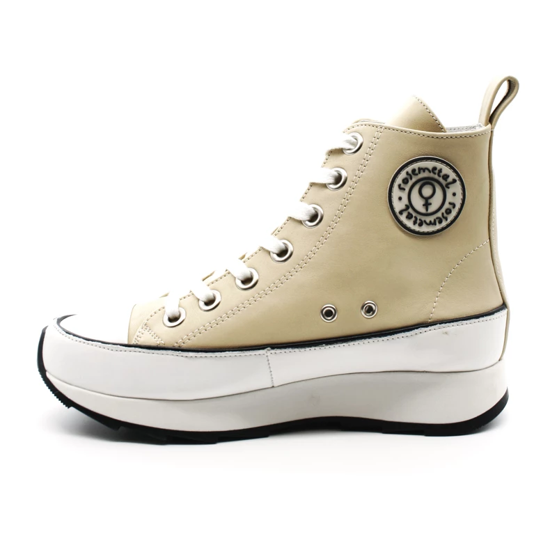 Sneakers Montantes Femme Rosemetal Frasne H0723C Nappa Beige 6 Sneakers Montantes Femme Rosemetal Frasne H0723C Nappa Beige - Image 4