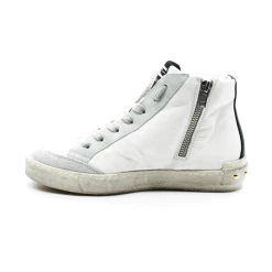 Sneakers Hautes Femme Méliné NKC 369 TAG -Sandales Shop nkc 369 tag haute cuir blanc meline 3