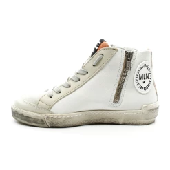 Sneakers Hautes Femme Méliné NKC 1486131 9 Sneakers Hautes Femme Méliné NKC 1486131 -Sandales Shop nkc1486131 tag cuir blanc et meline 3