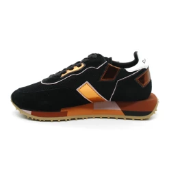 Tennis Femme Ghoud RMLW MU74 Rush Low Black Orange -Sandales Shop rmlw mu74 rush low suede bla ghoud 3