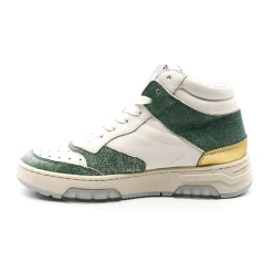 Sneakers Montantes Femme Méliné RU306004 9 Sneakers Montantes Femme Méliné RU306004 -Sandales Shop ru306004 cuir vert blanc meline 3