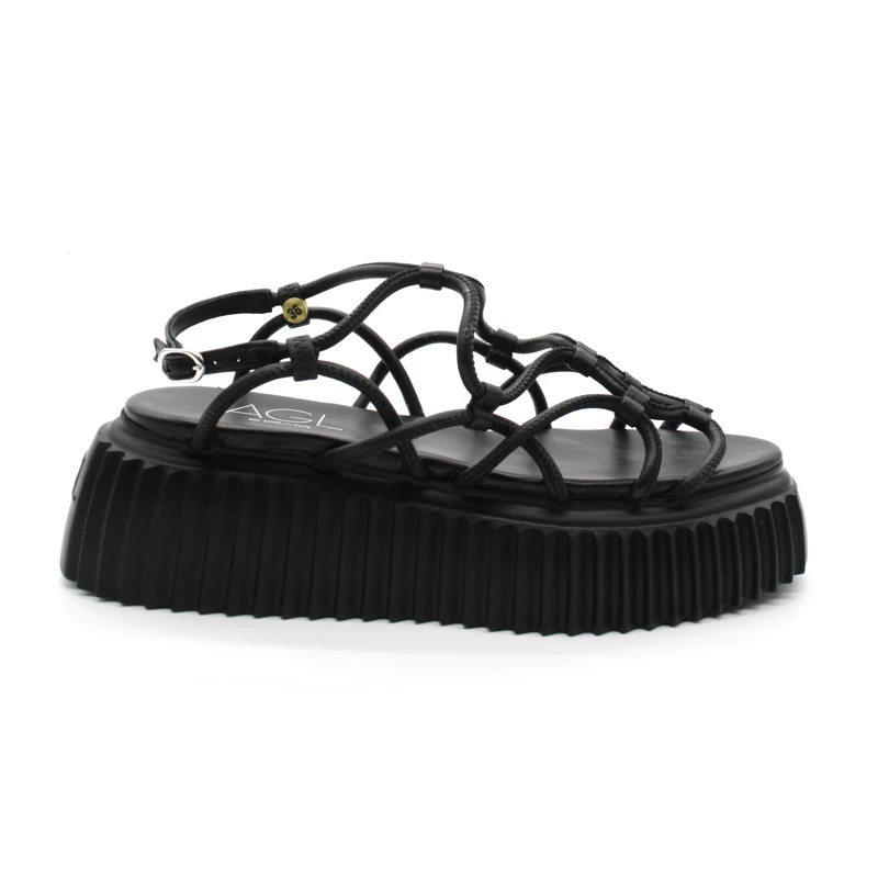 Sandales Compensées Femme AGL Messy D642050 3 Sandales Compensées Femme AGL Messy D642050