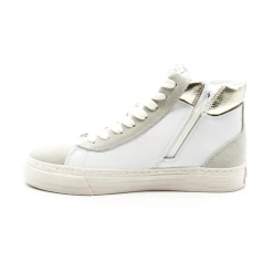 Sneakers Montantes Femme No Name Strike Mid Cut -Sandales Shop strike mid cuir white gold no name 3