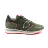 Tennis Femme Philippe Model TZLD WN29 TRPX -Sandales Shop tzld wn29 nubuck neon milita philippe model